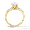 Thumbnail Image 3 of 1.75 CT. T.W. Oval and Pear-Shaped Certified Lab-Grown Diamond Engagement Ring in 14K Gold (F/VS2)