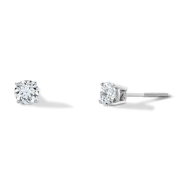 0.50 CT. T.W. Certified Lab-Grown Diamond Solitaire Stud Earrings in 14K White Gold (F/VS2)