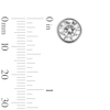Thumbnail Image 2 of 1.00 CT .T.W. Lab-Grown Diamond Solitaire Bezel-Set Stud Earrings in Sterling Silver (F/SI2)