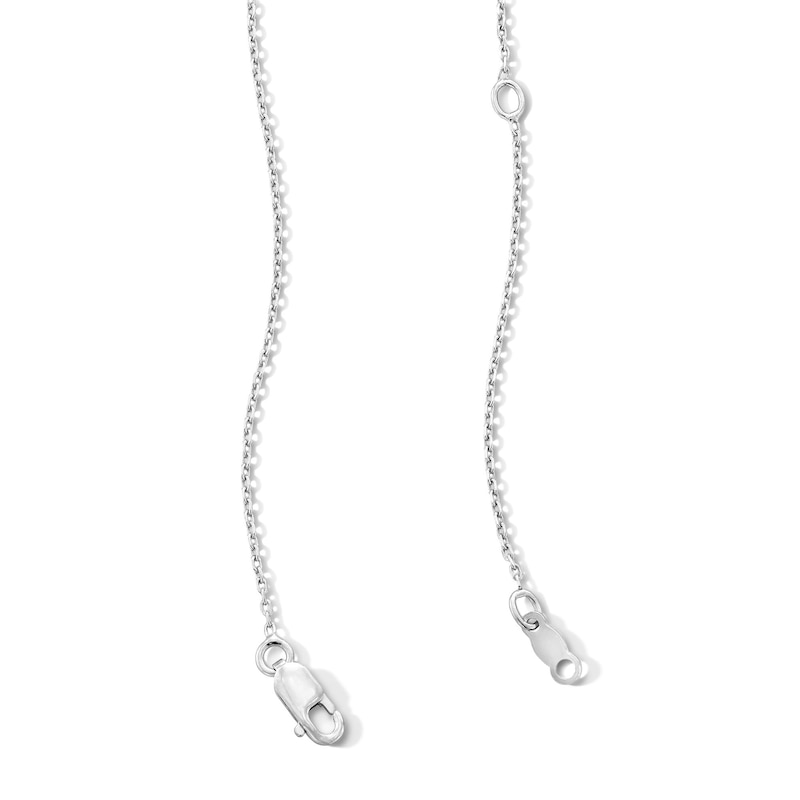 0.10 CT. T.W. Certified Lab-Grown Diamond "MOM" Heart Necklace in Sterling Silver - 18"