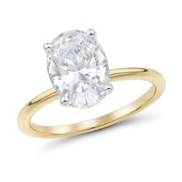 2.75 CT. T.W. Oval Certified Lab-Grown Diamond Solitaire Engagement Ring in 14K White Gold (F/VS2)