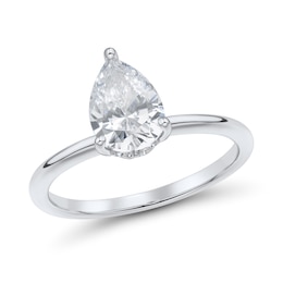1.75 CT. T.W. Pear-Shaped Certified Lab-Grown Diamond Solitaire Engagement Ring in 14K White Gold (F/VS2)