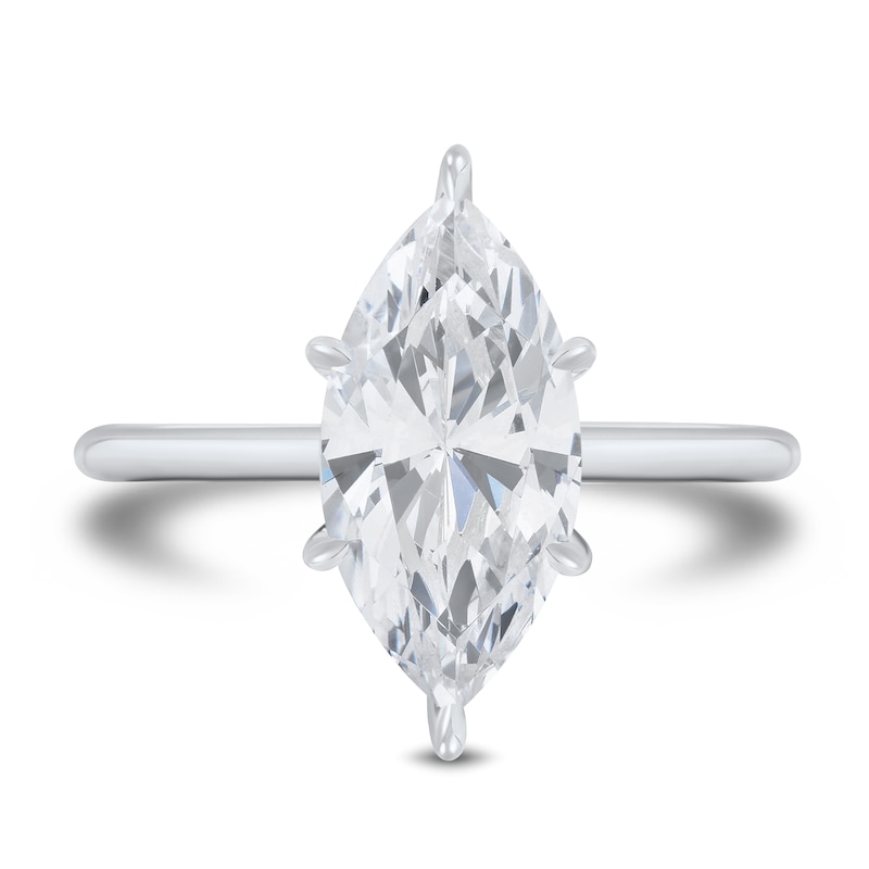2.75 CT. T.W. Marquise-Cut Certified Lab-Grown Diamond Solitaire Engagement Ring 14K White Gold (F/VS2)