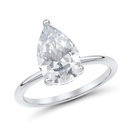 2.75 CT. T.W. Pear-Shaped Certified Lab-Grown Diamond Solitaire Engagement Ring in 14K White Gold (F/VS2)
