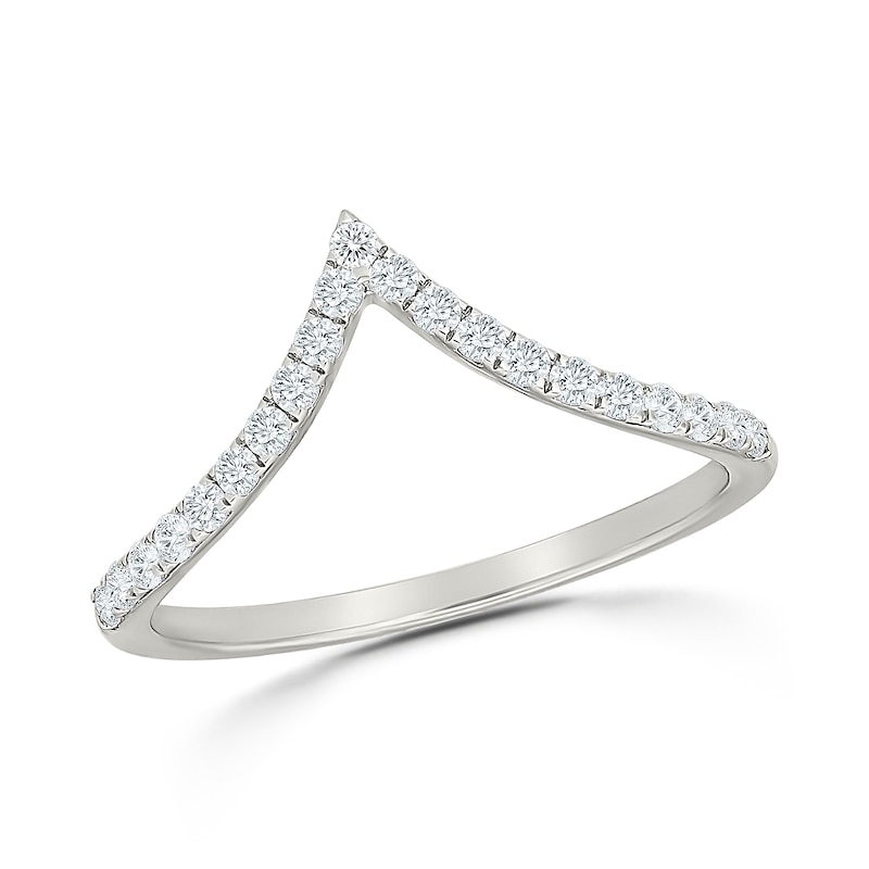 1.23 CT. T.W. Pear-Shaped Certified Lab-Grown Diamond Chevron Bridal Set 10K White Gold (F/VS2)