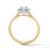 Thumbnail Image 3 of 0.60 CT. T.W. Canadian Certified Halo Diamond Engagement Ring in 14K Two-Tone Gold (I/I1)