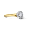 Thumbnail Image 4 of 0.60 CT. T.W. Canadian Certified Halo Diamond Engagement Ring in 14K Two-Tone Gold (I/I1)