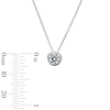 Thumbnail Image 2 of 0.50 CT. T.W. Certified Lab-Grown Diamond Bezel-Set Solitaire Necklace in Sterling Silver (F/SI2)
