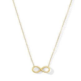 Infinity Symbol Necklace in 10K Gold - 18"