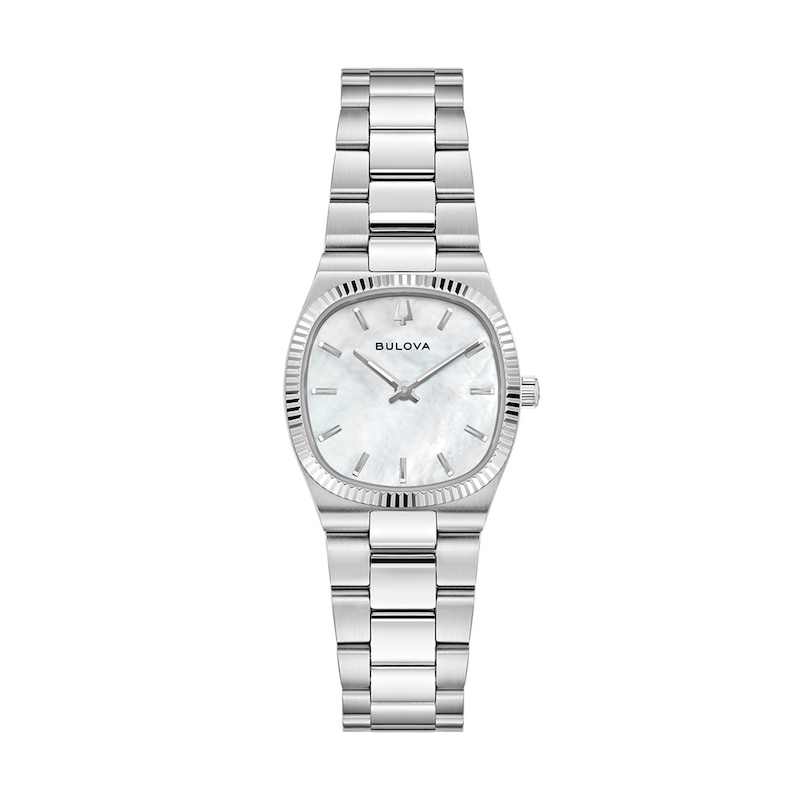 Main Image 1 of Ladies' Bulova Super Seville Mini Stainless Steel Watch with Mother-of-Pearl Dial (Model: 96L353)