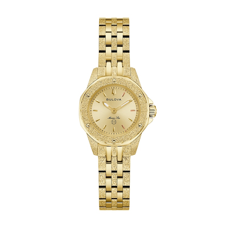 Ladies' Bulova Marc Anthony Gold-Tone IP Stainless Steel Watch with Champagne Dial (Model: 97L192)