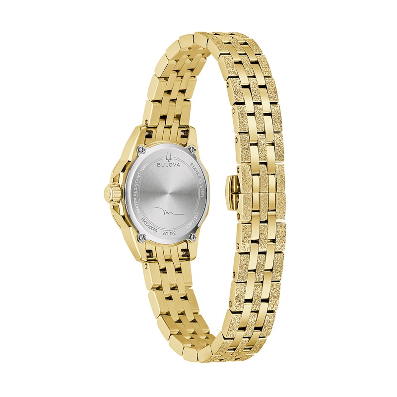 Ladies' Bulova Marc Anthony Gold-Tone IP Stainless Steel Watch with Champagne Dial (Model: 97L192)