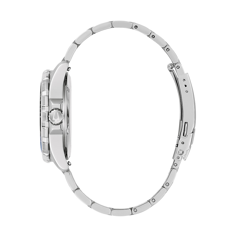 Men's Bulova Marine Star Series B Stainless Steel Watch with Blue Dial (Model: 98B466)