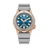 Thumbnail Image 1 of Ladies' Promaster Dive Limited Edition Eco-Drive® Rose-Tone Stainless Steel Watch with Blue Dial (Model: EO2023-00W)