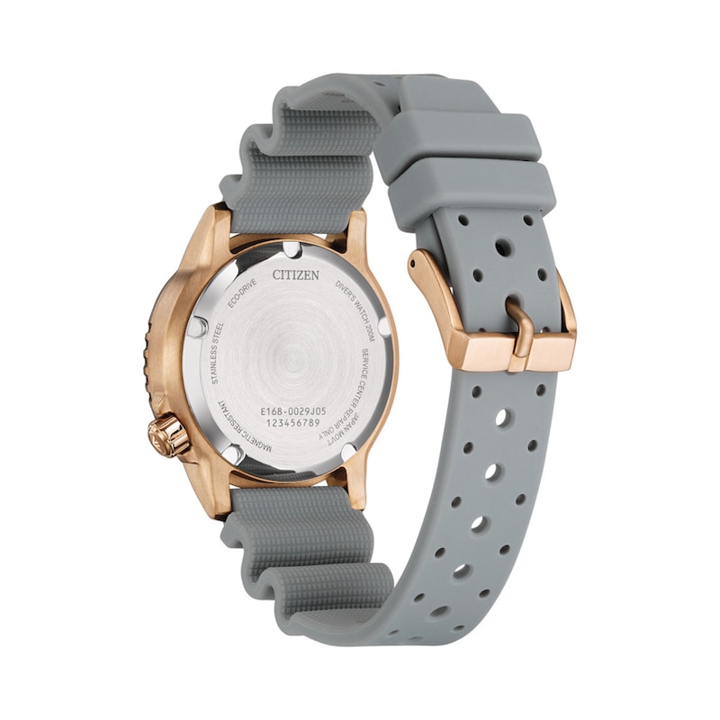 Main Image 3 of Ladies' Promaster Dive Limited Edition Eco-Drive® Rose-Tone Stainless Steel Watch with Blue Dial (Model: EO2023-00W)