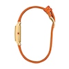 Thumbnail Image 2 of Ladies' Citizen Fio Eco-Drive® Gold-Tone IP Stainless Steel Watch with Orange Leather Strap (Model: EG7122-04A)