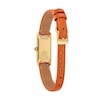 Thumbnail Image 3 of Ladies' Citizen Fio Eco-Drive® Gold-Tone IP Stainless Steel Watch with Orange Leather Strap (Model: EG7122-04A)