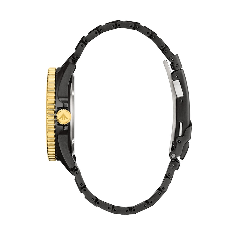 Men's Citizen Promaster Dive Limited Edition Eco-Drive® Black and Gold-Tone IP Stainless Steel Watch (Model: BN0264-53E)