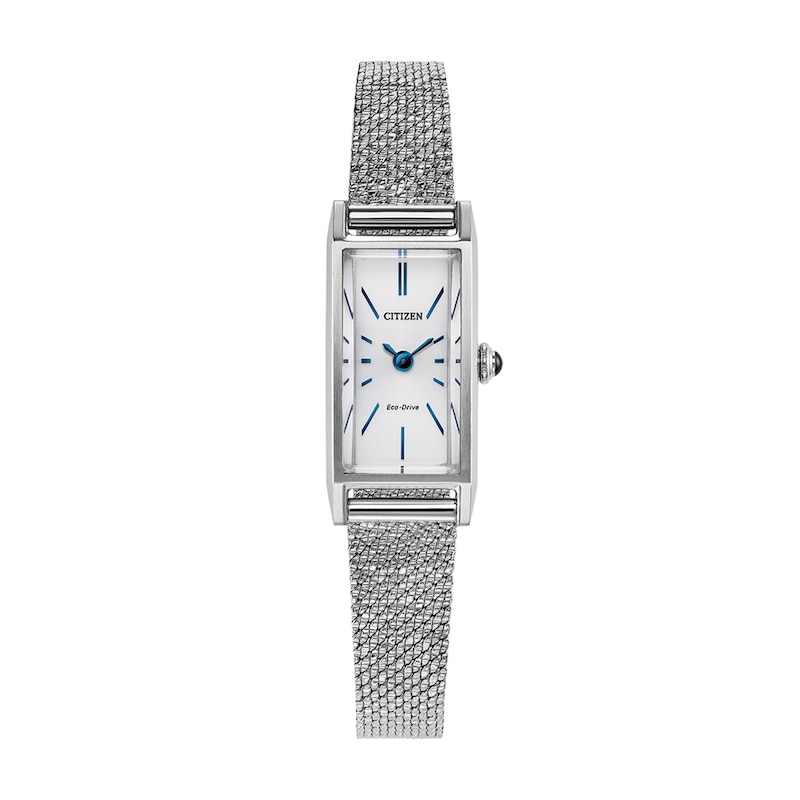 Main Image 1 of Ladies' Citizen Fio Eco-Drive® Stainless Steel Watch with White Dial (Model: EG7120-51A)