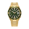 Thumbnail Image 1 of Men's Citizen Tsuyosa Shore Gold-Tone IP Stainless Steel Watch with Green Dial (Model: NJ0232-53X)