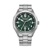 Thumbnail Image 1 of Men's Citizen Terra Force Eco-Drive® Stainless Steel Watch with Green Dial (Model: AW1890-51X)