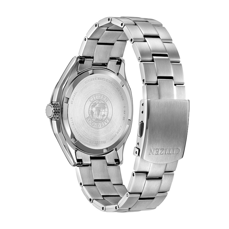 Men's Citizen Terra Force Eco-Drive® Stainless Steel Watch with Green Dial (Model: AW1890-51X)