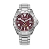 Thumbnail Image 1 of Men's Citizen Promaster Eco-Drive® Stainless Steel Watch with Red Dial (Model: BJ7150-50W)