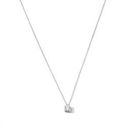 1.00 CT. T.W. Certified Lab-Grown Diamond Solitaire Necklace in 14K White Gold (F/VS2) - 18"