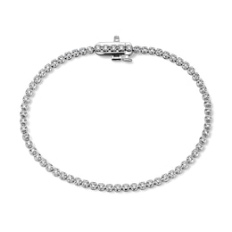 1.00 CT. T.W. Diamond Tennis Bracelet in 10K White Gold - 7.0"