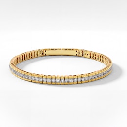 4.00 CT. T.W. Lab-Grown Diamond Bracelet in 10K Gold (F/SI2) - 8.5"