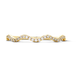 0.06 CT. T.W. Diamond Wavy Stackable Band in 10K Gold