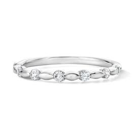 0.25 CT. T.W. Certified Lab-Grown Diamond Channel-Set Band in 14K White Gold (F/VS2)