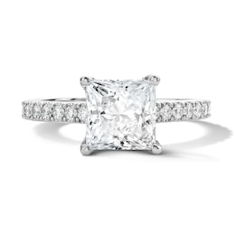 Vera Wang Love 2.60 CT. T.W. Princess-Cut Certified Lab-Grown Diamond Engagement Ring in 14K White Gold (F/VS2)