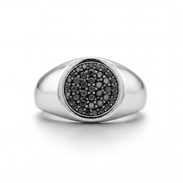 0.40 CT. T.W. Black Multi-Diamond Ring in Sterling Silver