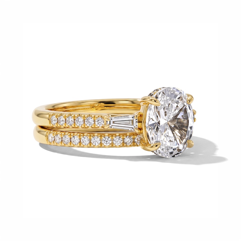 2.48 CT. T.W. Oval Certified Lab-Grown Diamond Bridal Set 14K Gold (F/VS2)