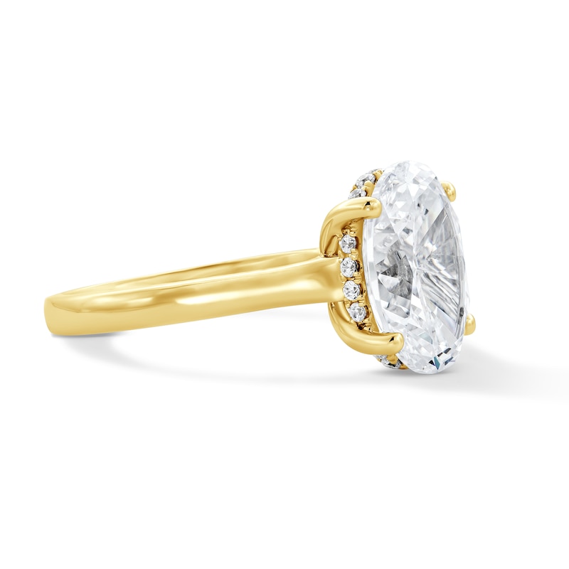 4.12 CT. T.W. Oval Certified Lab-Grown Diamond Solitaire Engagement Ring 14K Gold (F/VS2)