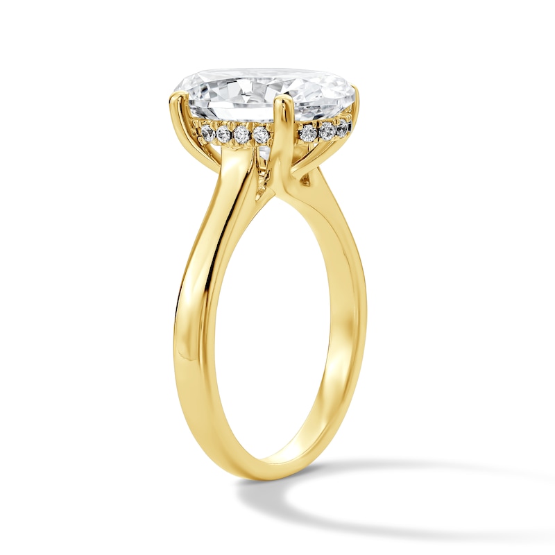 4.12 CT. T.W. Oval Certified Lab-Grown Diamond Solitaire Engagement Ring 14K Gold (F/VS2)