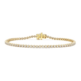 1.00 CT. T.W. Certified Lab-Grown Diamond Tennis Bracelet in 10K Gold (F/VS2) - 7.0"