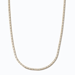 3.00 CT. T.W. Certified Lab-Grown Diamond Tennis Necklace in 10K Gold (F/VS2) - 17"