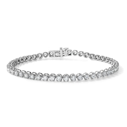 3.00 CT. T.W. Lab-Grown Diamond Tennis Bracelet in 10K White Gold (F/VS2) - 7.0"