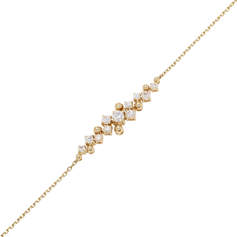 0.50 CT. T.W. Lab-Grown Diamond Cascade Bracelet in 10K Gold (F/SI2) - 7.5"