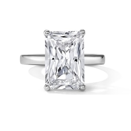 6.20 CT. T.W. Radiant-Cut Certified Lab-Grown Diamond Solitaire Engagement Ring in 14K White Gold (F/VS2)