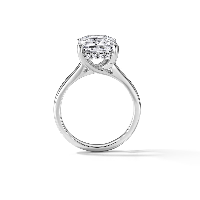 6.20 CT. T.W. Radiant-Cut Certified Lab-Grown Diamond Solitaire Engagement Ring 14K White Gold (F/VS2)