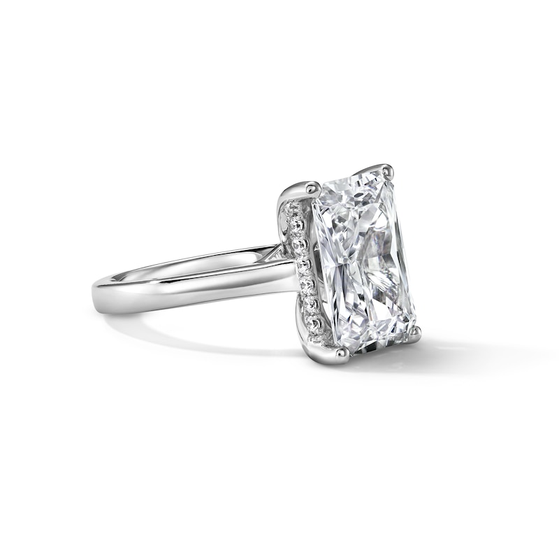 6.20 CT. T.W. Radiant-Cut Certified Lab-Grown Diamond Solitaire Engagement Ring 14K White Gold (F/VS2)