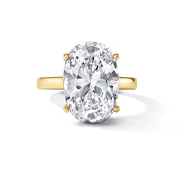 7.20 CT. T.W. Oval Certified Lab-Grown Diamond Solitaire Engagement Ring in 14K Gold (F/VS2)