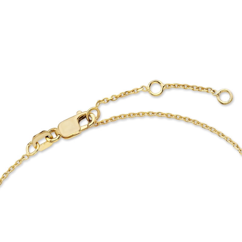 0.50 CT. T.W. Lab-Grown Diamond Cascade Drop Necklace in 10K Gold (F/SI2) - 18"