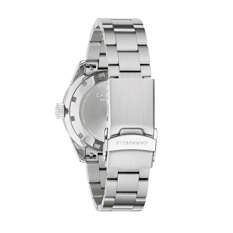 Men's Caravelle by Bulova Sea Hunter Stainless Steel Watch with Blue Dial (Model: 43B178)