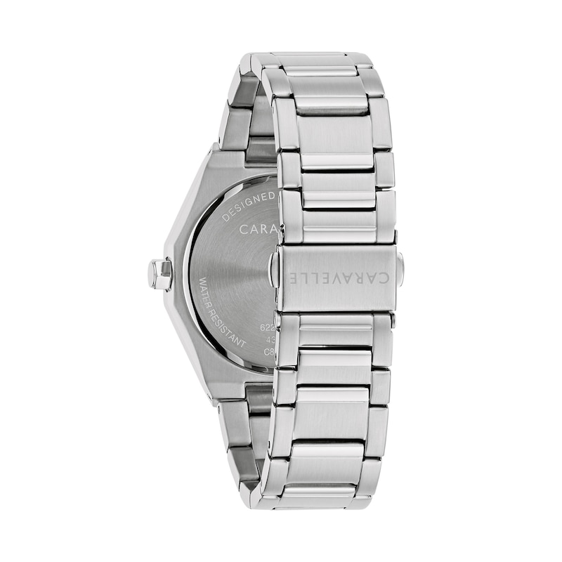 Men's Caravelle by Bulova Dress Quartz Stainless Steel Watch with Blue Dial (Model: 43B181)