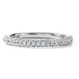 Emmy London 0.50 CT. T.W. Certified Lab-Grown Diamond Band in 18K White Gold (F/VS2)