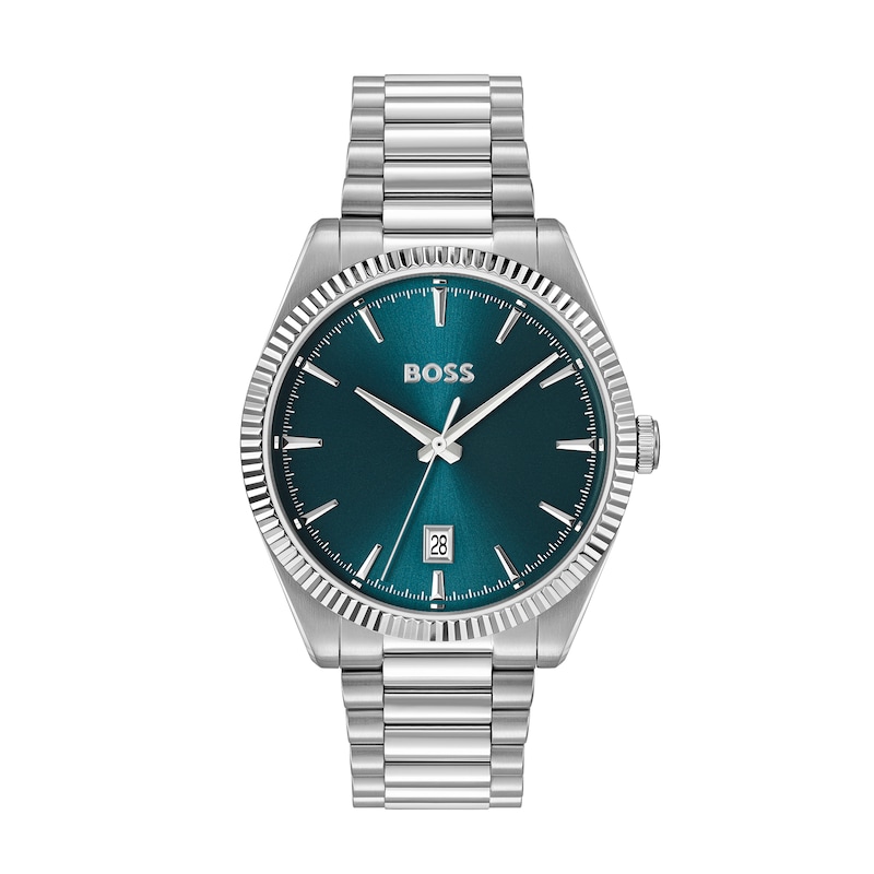 Men's Hugo Boss Cheswick Stainless Steel Watch with Blue Dial (Model: 1514309)